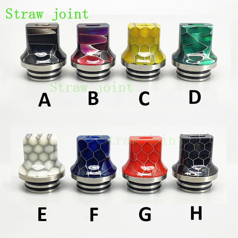 Drip Tip Resin - الفولاذ المقاوم للصدأ الراتنج القش المشتركة