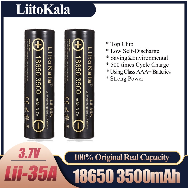 Vape Battery 18650 - 2-10 قطع بطارية ليثيوم أيون قابلة