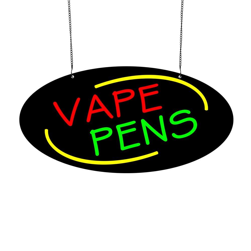 Vaping Store - لافتة نيون لقلم السجائر الإلكترونية مع
