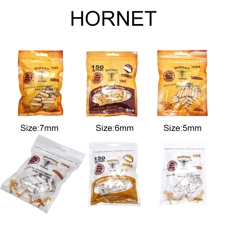 Dry Herb Vaping Accessories - فلاتر سجائر HORNET DANGER طبيعية رفيعة