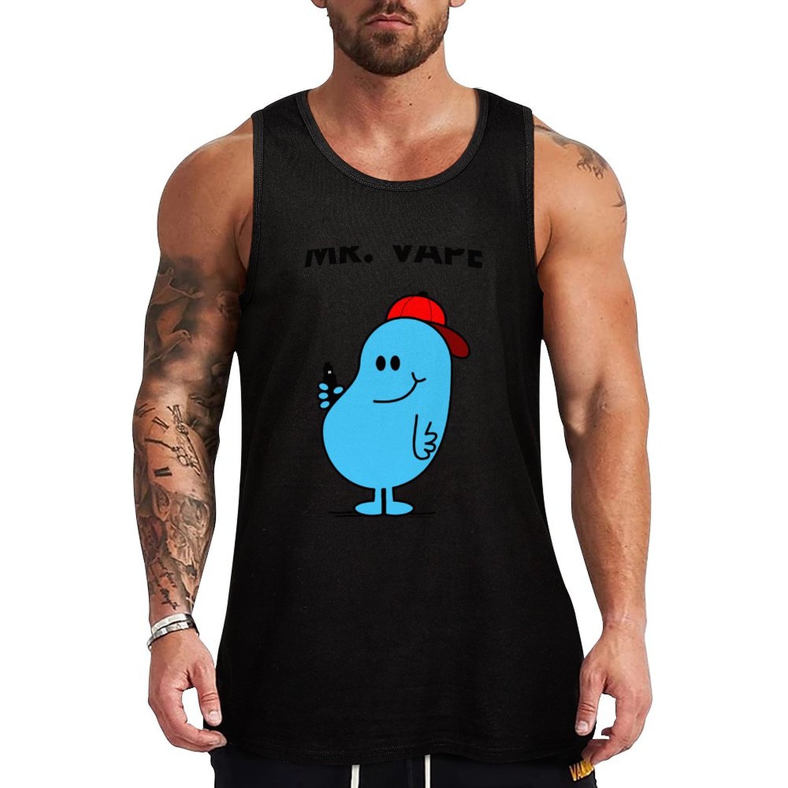Quick Vape - قميص Mr.Vape Tank Top الرياضي سريع