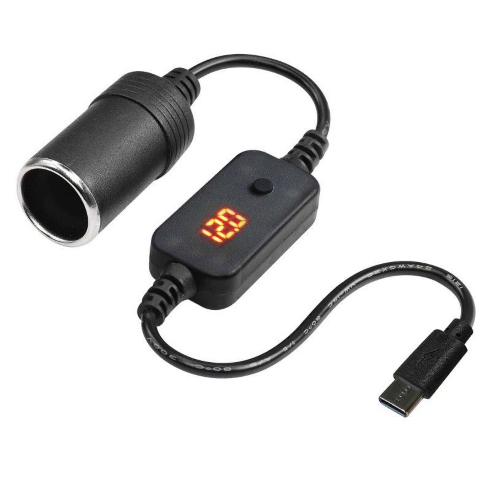 Accessories Experts Vape - محول USB-C إلى مقبس ولاعة سجائر