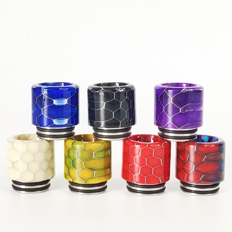 Drip Tip Resin - 1 قطعة محول قابل للتحويل 510