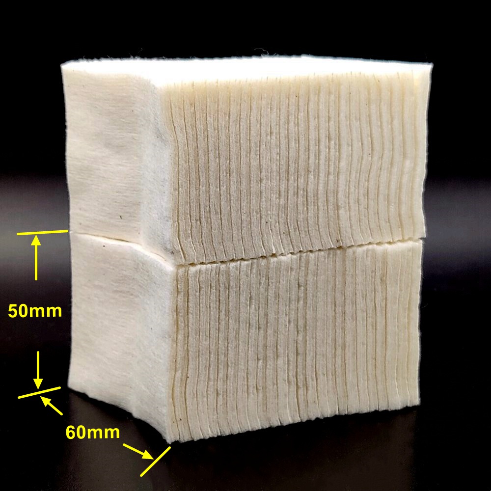 Cotton Wick Organic - 300/100/50 قطعة عضوي 100% قطن 50x60