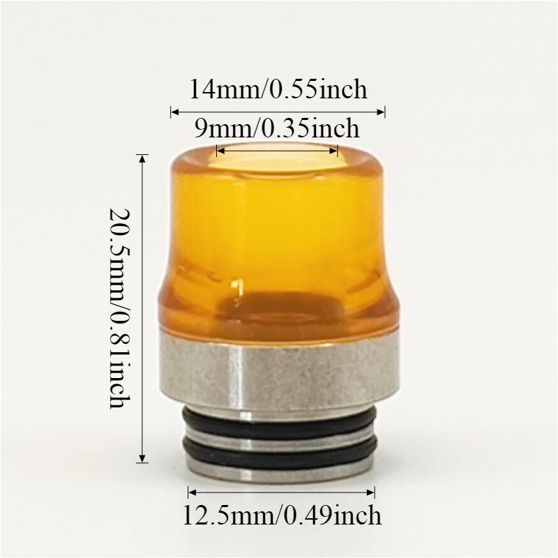 قطعة واحدة من فوهة تدخين 810 و - مراجعة Drip Tip Resin وسعره