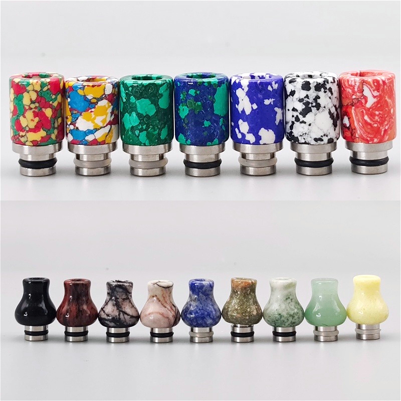 قطعة واحدة من فوهة التدخين 510 - مراجعة Drip Tip Resin وسعره