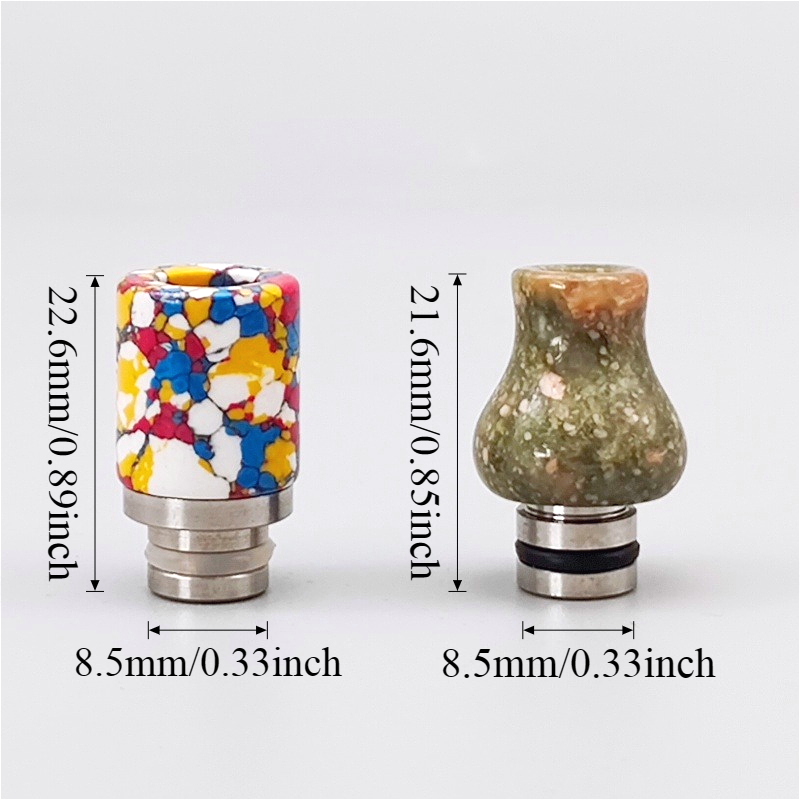 قطعة واحدة من فوهة التدخين 510 - مراجعة Drip Tip Resin وسعره