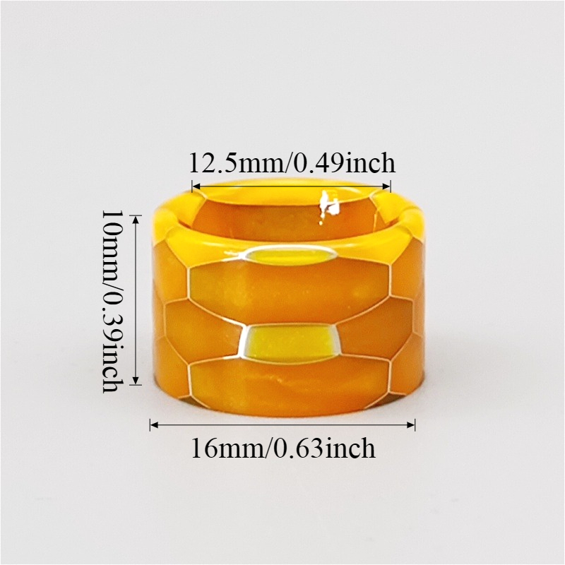 قطعة واحدة من فوهة التدخين الم - مراجعة Drip Tip Resin وسعره