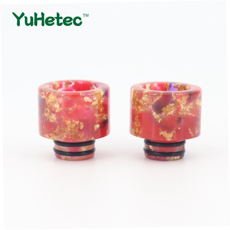 قطعتان من غطاء موصل فوهة السجا - مراجعة Drip Tip Resin وسعره