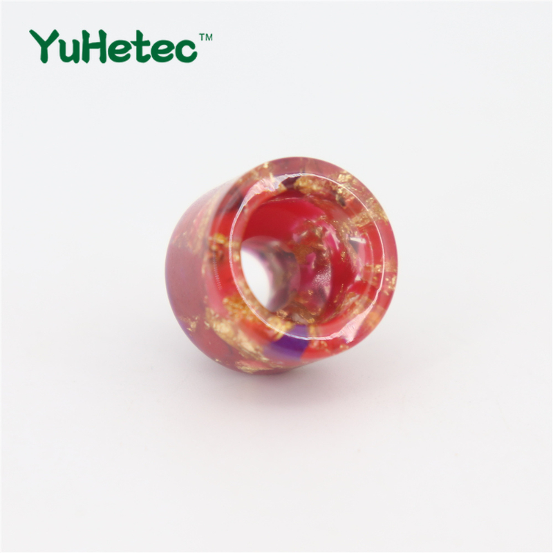 قطعتان من غطاء موصل فوهة السجا - مراجعة Drip Tip Resin وسعره