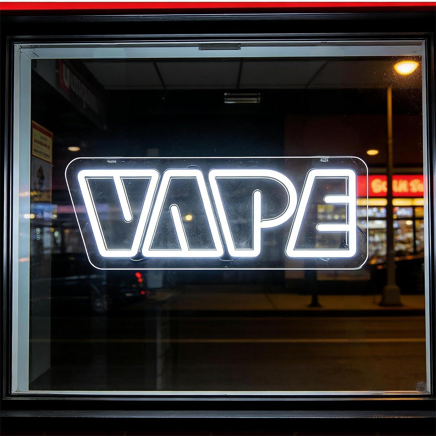 لافتة نيون VAPE بإضاءة LED قاب - مراجعة Vaping Store وسعره