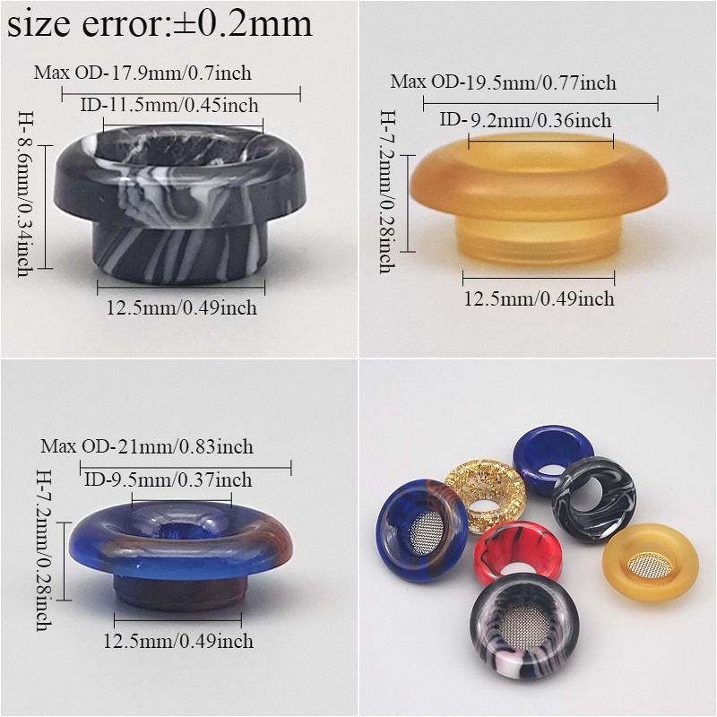 1 قطعة 810 قصيرة نمط الراتنج ب - مراجعة Drip Tip Resin وسعره