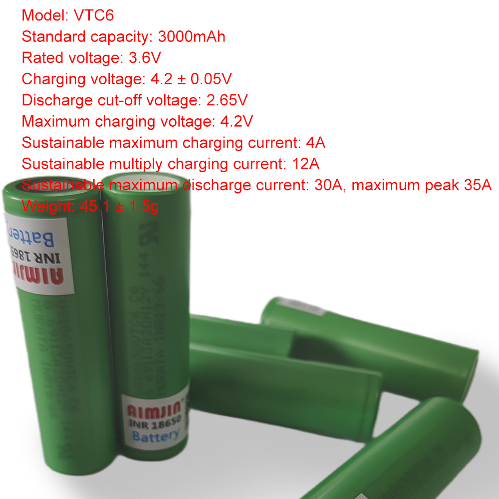 بطارية VTC6 18650 بسعة 3000 مل - مراجعة Vape Battery 18650 وسعره