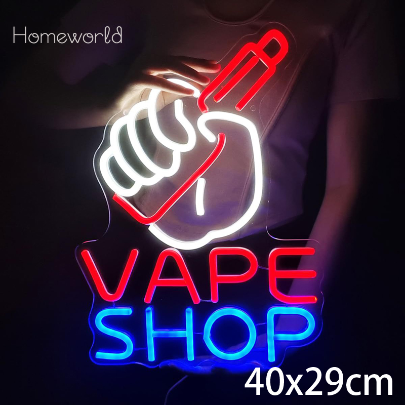 VAPE Shop علامة النيون لمتجر ا - مراجعة Vaping Store وسعره