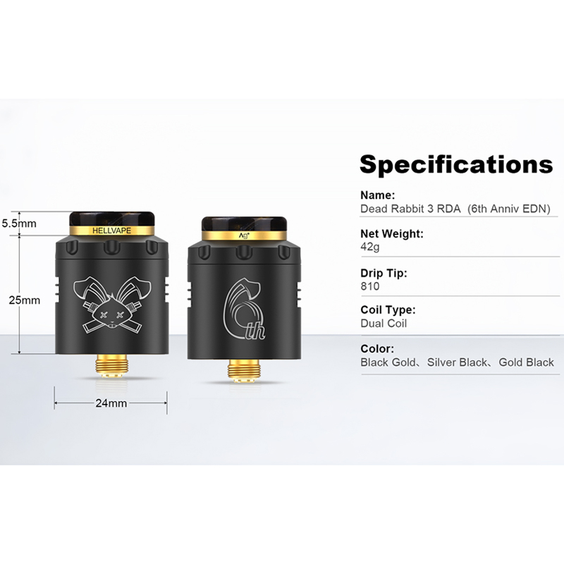 الأصلي Hellvape الميت الأرنب 3 - مراجعة Vape Coil Replacement وسعره