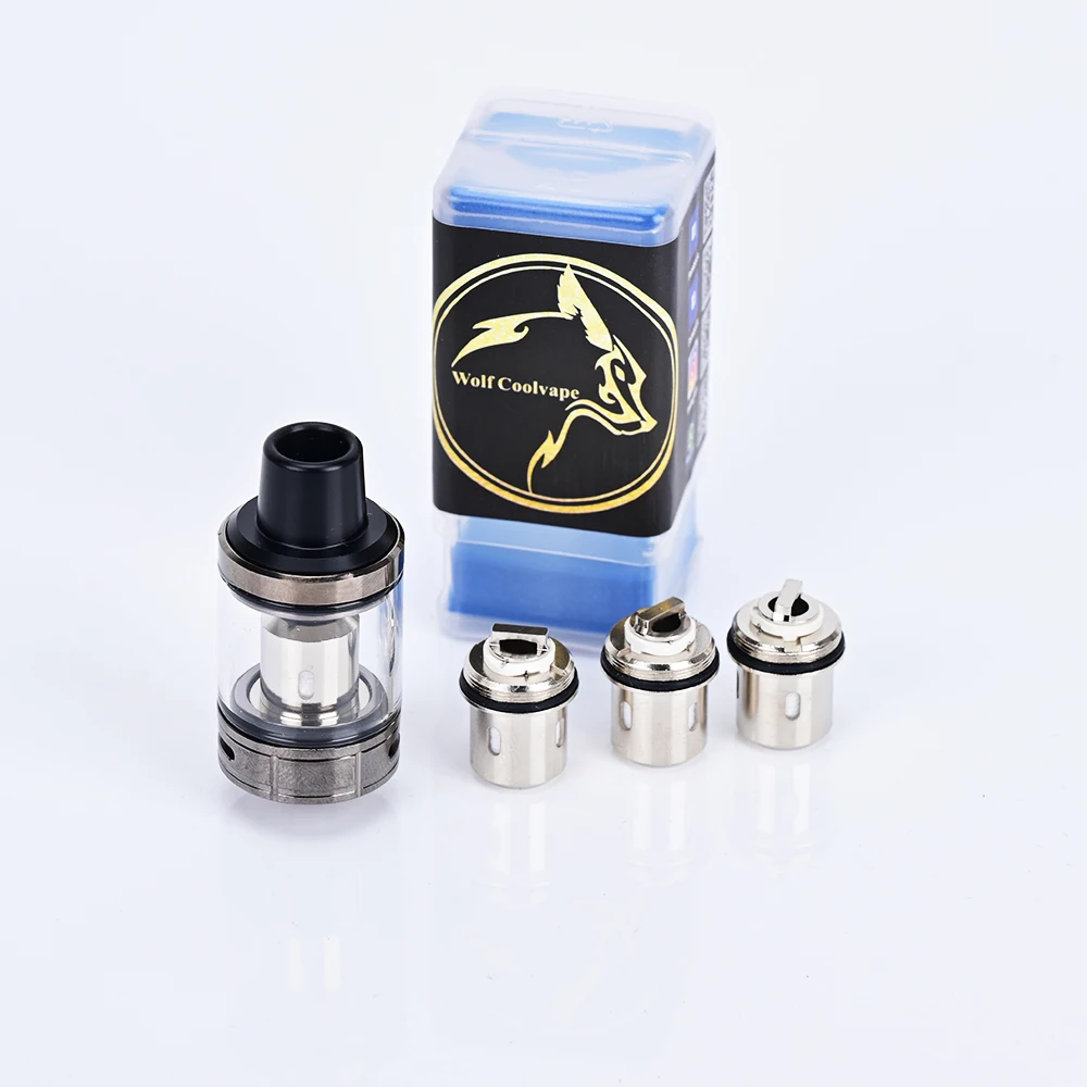 Wolfcoolvape Vape Tank RBA الب - مراجعة Vape Coil Replacement وسعره