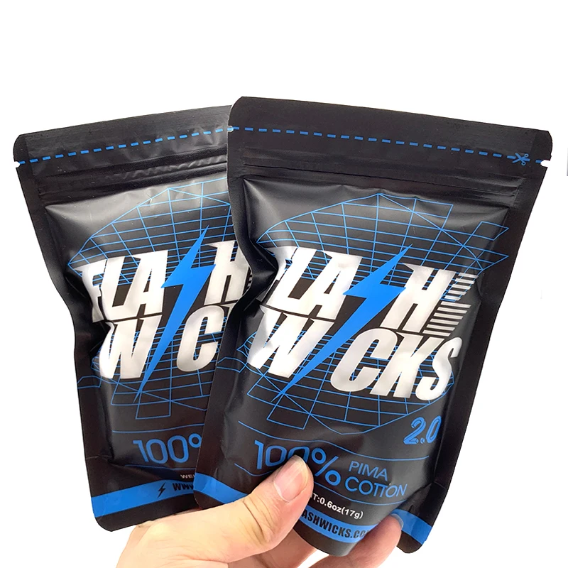 Vmiss Flash Wicks PIMA القطن ا - مراجعة Cotton Wick Organic وسعره