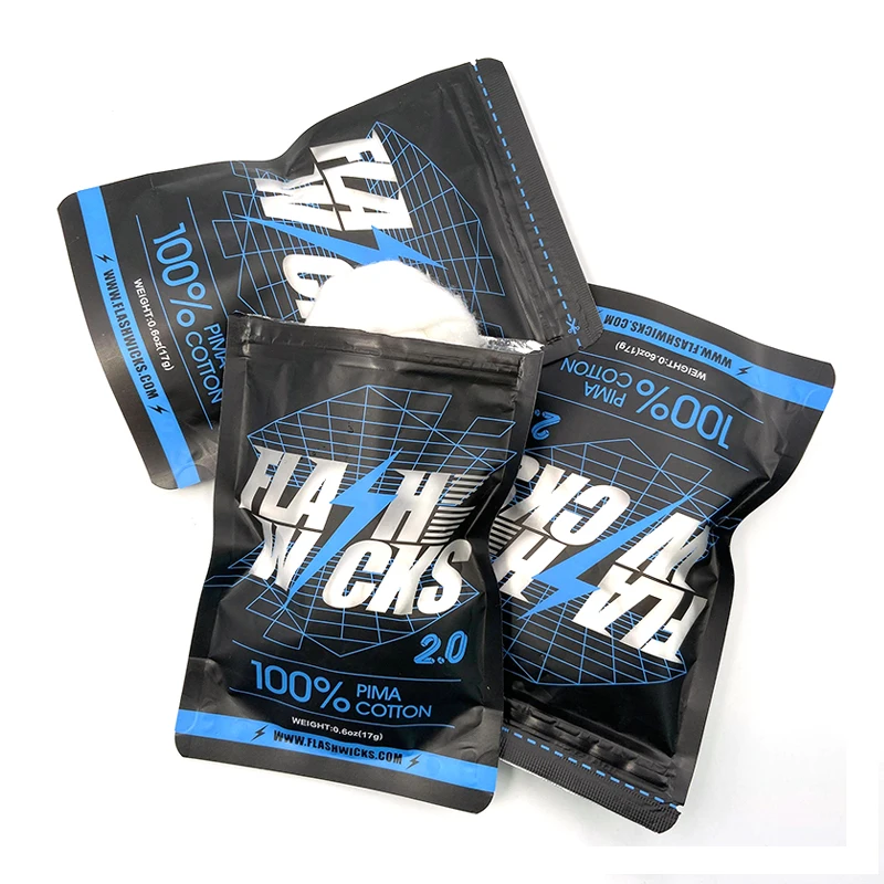 Vmiss Flash Wicks PIMA القطن ا - مراجعة Cotton Wick Organic وسعره