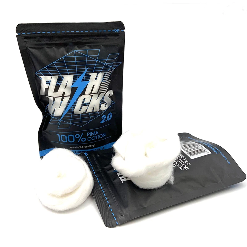Vmiss Flash Wicks PIMA القطن ا - مراجعة Cotton Wick Organic وسعره