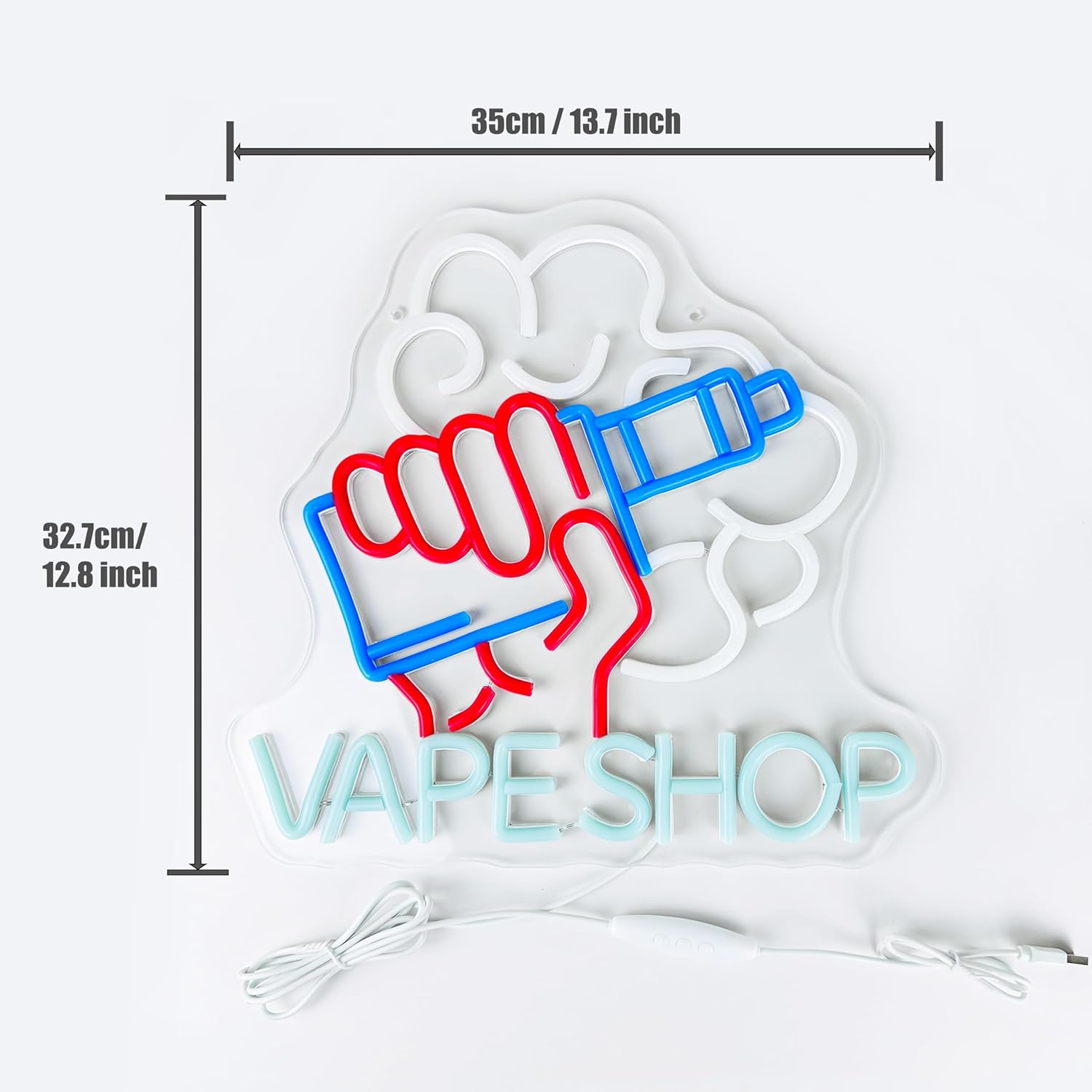 لافتة إضاءة نيون ليد لمتاجر ال - مراجعة Vaping Store وسعره