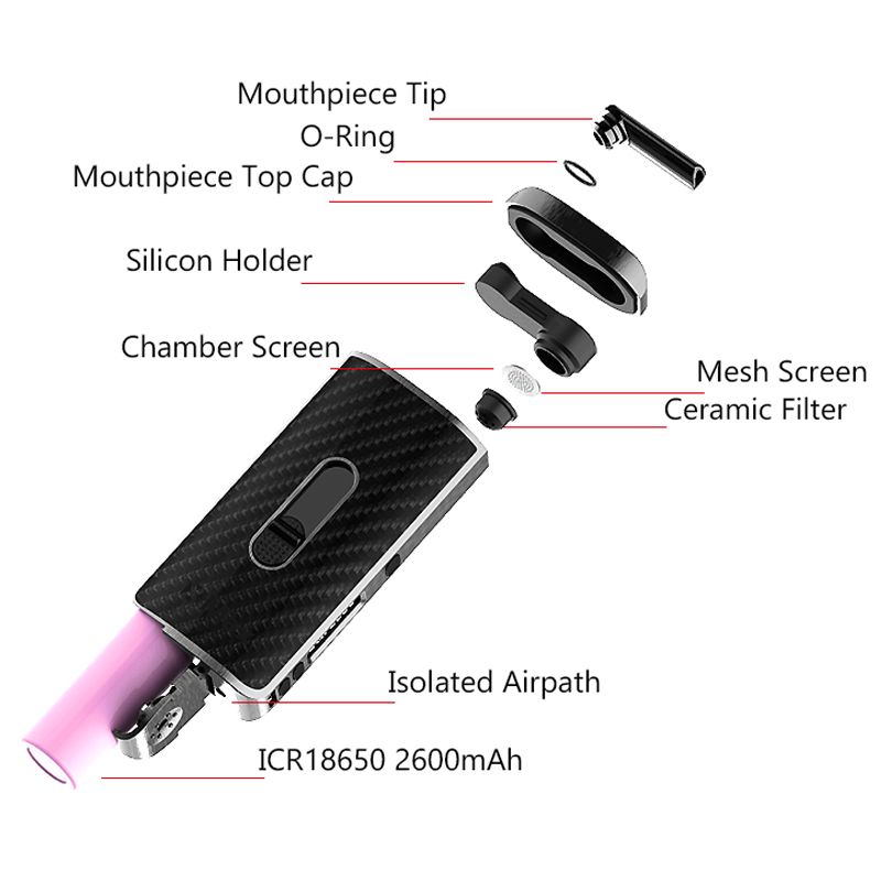 جهاز تبخير الأعشاب الجافة الأص - مراجعة Vape Battery 18650 وسعره
